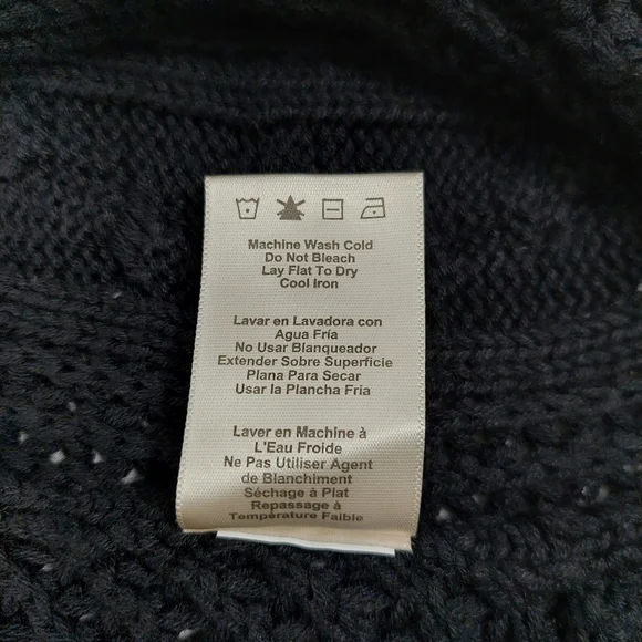 UGG Black Maribeth Cocoon Cape Ribbed Cable Knit Cardigan - Picture 11 of 12